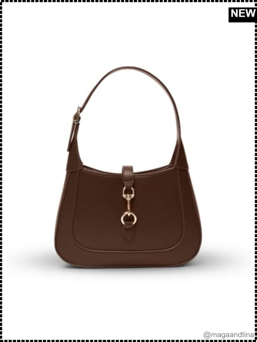 Vegan Leather Hobo Shoulder Bag Small Trendy Purse Detachable Crossbody Strap